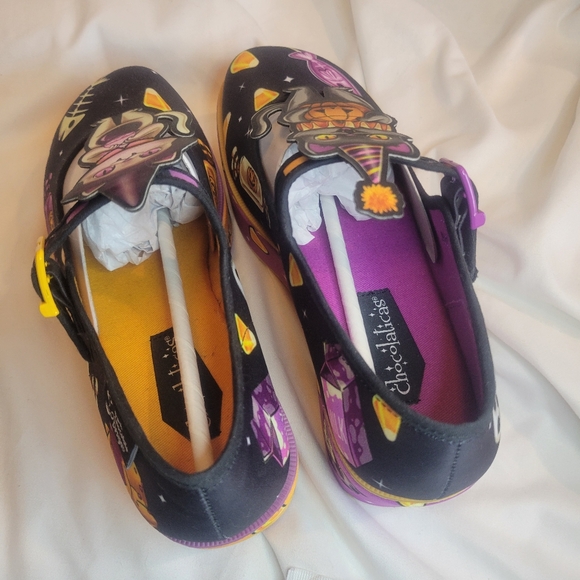 BNIB Hot chocolate chocolacitas Treat Or Kitten platform Mary Jane's 5 - Picture 5 of 15